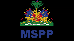 Ministère de la Santé Publique et de la Population (MSPP) — Armoiries sur fond noir